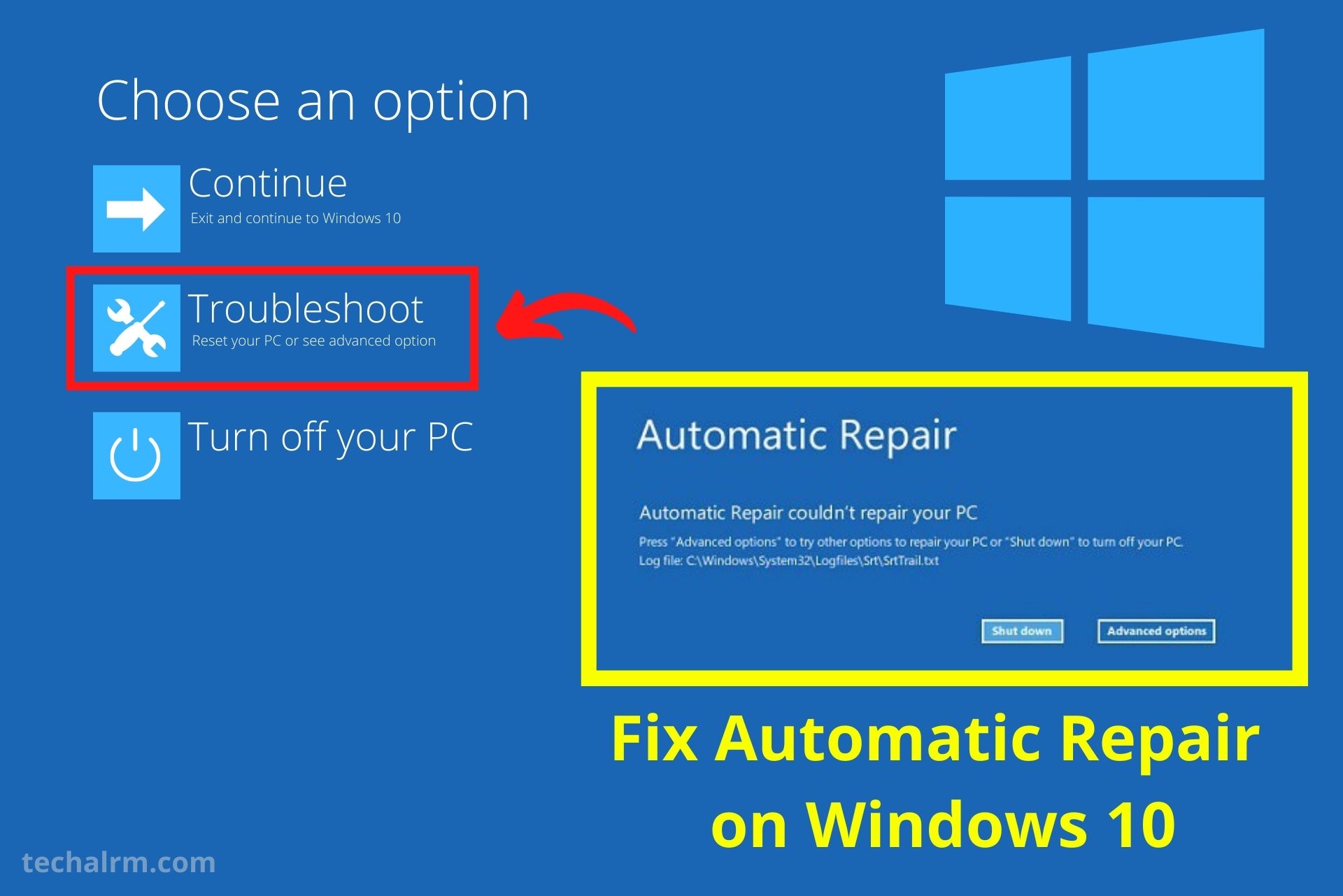 How To Fix Automatic Repair Loop Window 10 9 Technique Techalrm