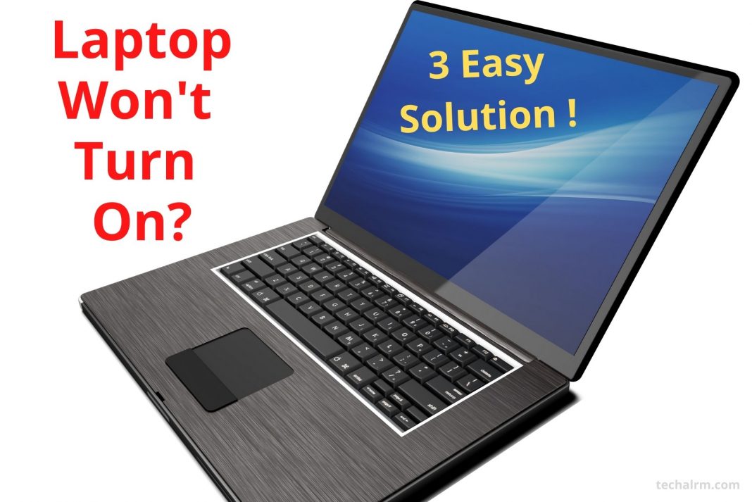 laptop screen doesn't turn on