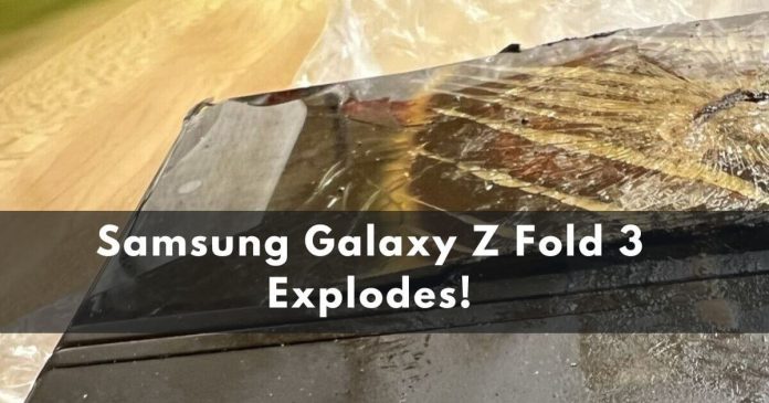 Samsung Galaxy Z Fold 3 Explodes! The Reality