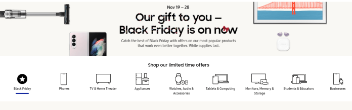 Samsung Black Friday early deals