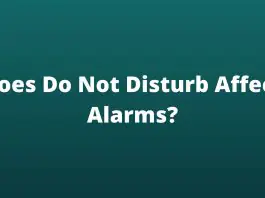 do not disturb mode